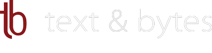 Logo text & bytes
